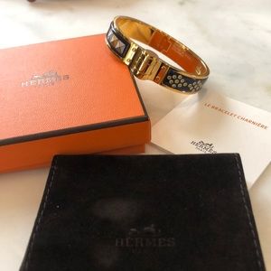 Hermes Colliers de Chien Hinged Bracelet